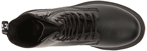 Dr. Martens Pascal W/Zip, Botas con Cremallera, Mujer, Negro (Black Aunt Sally), 38 EU