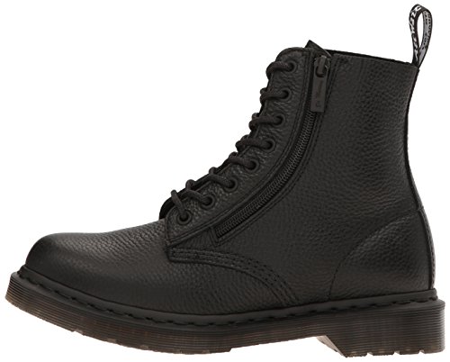 Dr. Martens Pascal W/Zip, Botas con Cremallera, Mujer, Negro (Black Aunt Sally), 38 EU