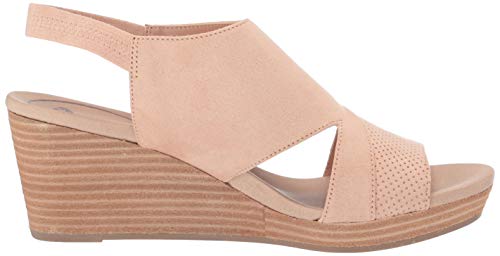 Dr. Scholl's Brita Sandalia de cuña para mujer, rosa (Vida Pink Microfiber Funda de protección Rosa), 40 EU