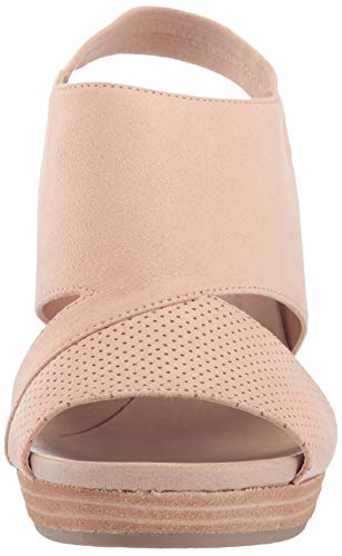 Dr. Scholl's Brita Sandalia de cuña para mujer, rosa (Vida Pink Microfiber Funda de protección Rosa), 40 EU