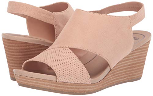 Dr. Scholl's Brita Sandalia de cuña para mujer, rosa (Vida Pink Microfiber Funda de protección Rosa), 40 EU