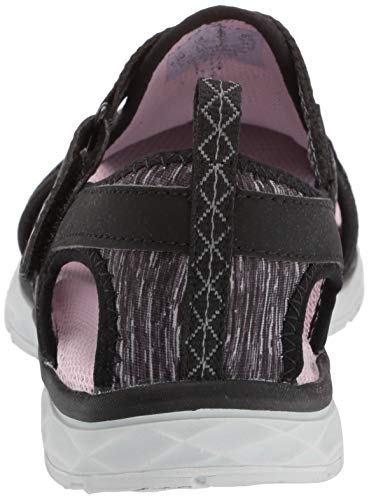 Dr. Scholl's Shoes Sandalia Andrews Fisherman para mujer, negro (tela de nobuck negro.), 35.5 EU