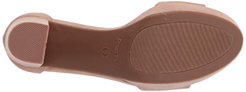 Dream Pairs Hi-Lo Sandalias de Tacón Alto Pump Plataforma Ante para Mujer Desnudo 38 EU/7 US