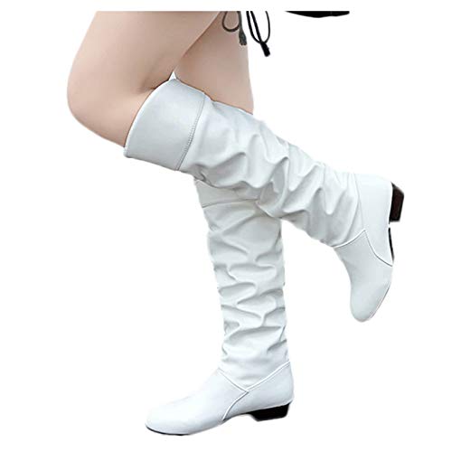 DreamedU Botas Altas Invierno Mujer Botas De Piel Ancho Especial Caña De Nieve Caña Ancha Zapatos Mujer Cuña Planos Sintética Baratas 201019