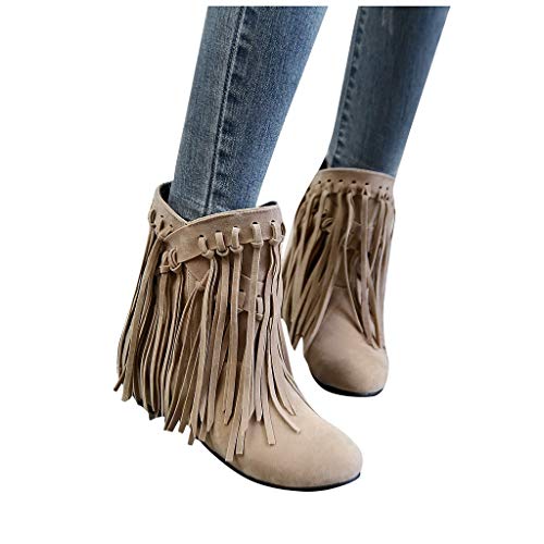 DreamedU Botas De Nieve Invierno Rebajas para Mujer Flecos Borla Cálido Baratas 201027