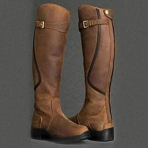 DreamedU Botas Largas Timberland Mujer Invierno Rebajas Comodas Casual Moto Outlet Impermeables Anchas 201028