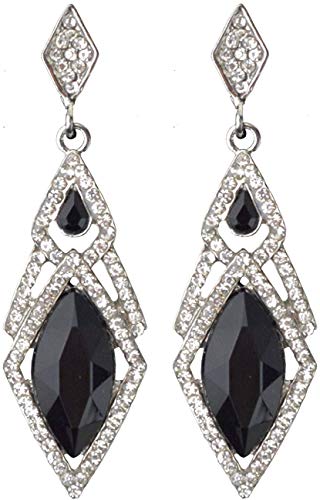 DRESHOW 1920s Accesorios Set Años 20 Fiesta Disfraz Gran Gatsby Diadema, Collar, Guantes,Pendientes, Porta Cigarrillos para Mujeres