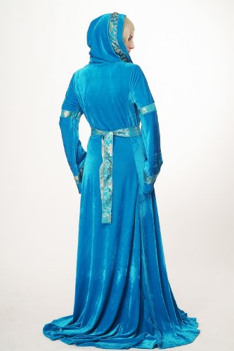 Dress Me Up - L067/42 Disfraz Mujer Vestido Largo Noble Hada Cuentos Medieval Cosplay L067 Talla: 42/ M