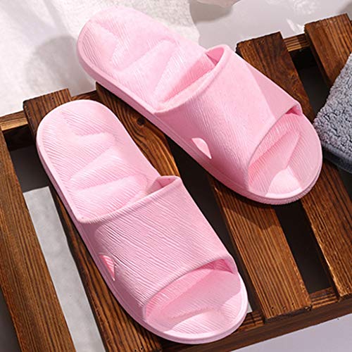 DressLksnf Zapatillas de Mujer Pantuflas de Estar por Casa de Hombre & Mujer & Pareja Verano de Sandalia Tipo Chancla Ligeros Tira Ancha Zapatillas Casa