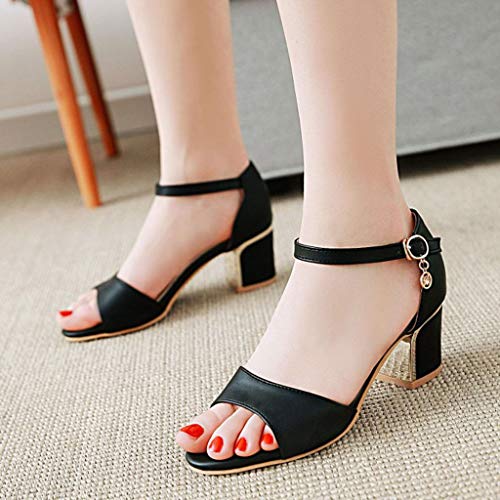 DressLksnf Zapatos para Mujer Sandalias de Tacon Alto de Aguja Elegantes Moda Tacon Punta Abierta Sandalias de Tacón Alto Boda Nupcial Vestido de Fiesta Sandalias