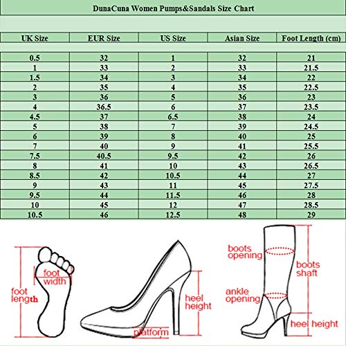 DunaCuna Mujer Moda Tacón Medio Bomba Tira Vertical Fiesta Zapatos Bicolor Verano Zapatos Hebilla Yellow Talla 43 Asiática