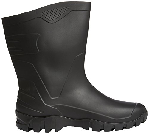 Dunlop Hevea - Botas de agua unisex (media caña), color negro, talla 12 UK