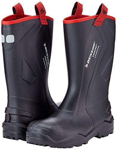 Dunlop Protective Footwear C762043.CH.46 Unisex Adulto Botas de Seguridad, Negro (Black Black), 46 EU