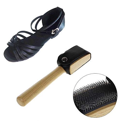 Duradera Calzado Accesorios de Madera de Gamuza único Alambre Limpiadores de Zapatos de Baile Cepillo de Limpieza para el Calzado