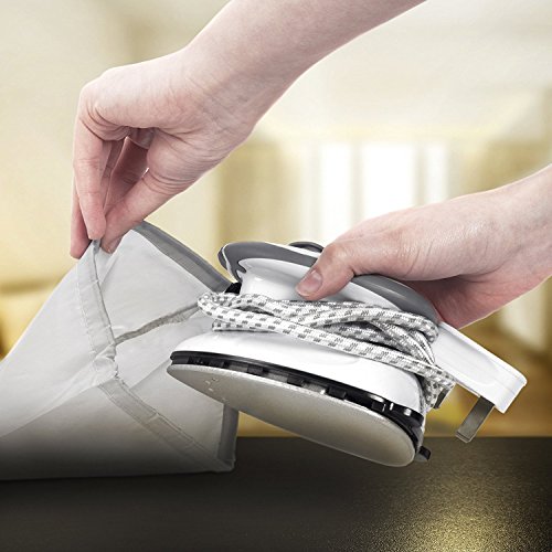 Duronic SI2 Plancha de Viaje Mini – Plancha con Vapor 375W – Estuche y Accesorios Incluidos – Diseño Ligero y Compacto – Planche su ropa en todas partes