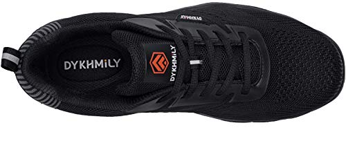 DYKHMILY Impermeable Zapatillas de Seguridad Mujer Ligeras Zapatos de Seguridad Trabajo Punta de Acero Calzado de Seguridad Deportivo (Mesh Negro,39 EU)