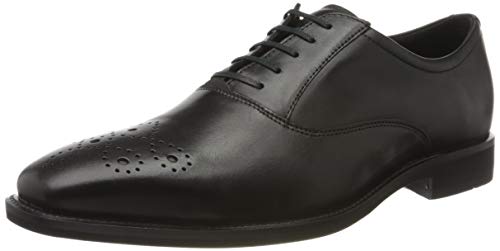 ECCO CALCAN, Zapatos de Cordones Oxford Hombre, Negro (Black 1001), 46 EU