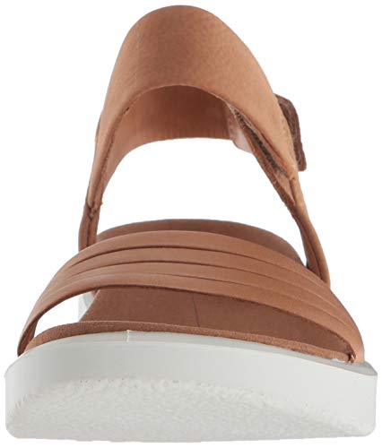 ECCO FLOWTW, Sandalias con Punta Abierta Mujer, Marrón (Lion/Cashmere 51323), 37 EU