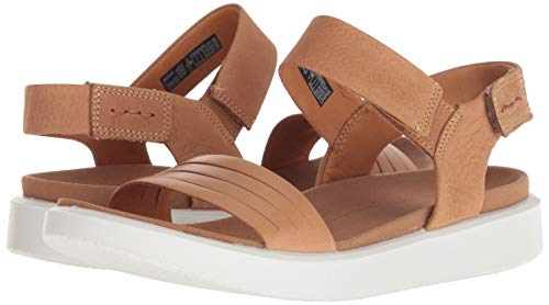 ECCO FLOWTW, Sandalias con Punta Abierta Mujer, Marrón (Lion/Cashmere 51323), 37 EU