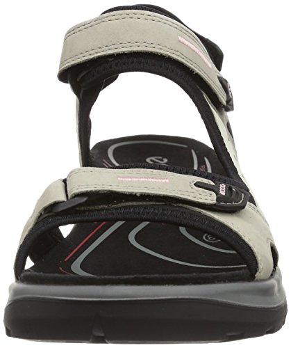 ECCO Offroad, Sandalias con Punta Abierta Mujer, Beige (Atmosphere/Icew/Black 54695), 40 EU