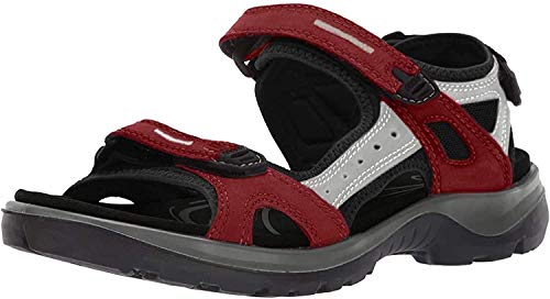 ECCO Offroad, Sandalias con Punta Abierta Mujer, Rojo (Chilired/Concrete/Black 55287), 38 EU