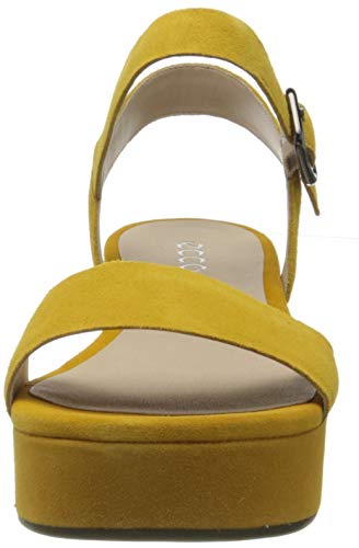 ECCO PLATEAUSANDAL, Sandalias con Plataforma Mujer, Amarillo (Merigold 5366), 35.5/36 EU