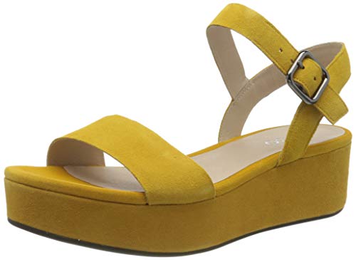 ECCO PLATEAUSANDAL, Sandalias con Plataforma Mujer, Amarillo (Merigold 5366), 35.5/36 EU