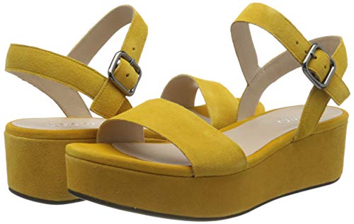 ECCO PLATEAUSANDAL, Sandalias con Plataforma Mujer, Amarillo (Merigold 5366), 35.5/36 EU