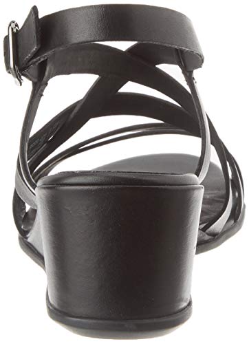 ECCO SHAPE35WEDGESANDAL, Sandalia con Pulsera Mujer, Negro (Black 1001), 40 EU