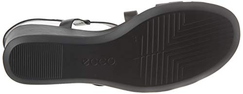 ECCO SHAPE35WEDGESANDAL, Sandalia con Pulsera Mujer, Negro (Black 1001), 40 EU