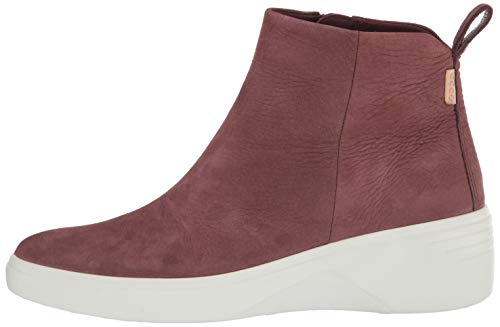ECCO Soft 7 Wedge Diffuse, Botas Cortas al Tobillo Mujer, Marrón Chocolate, 39 EU