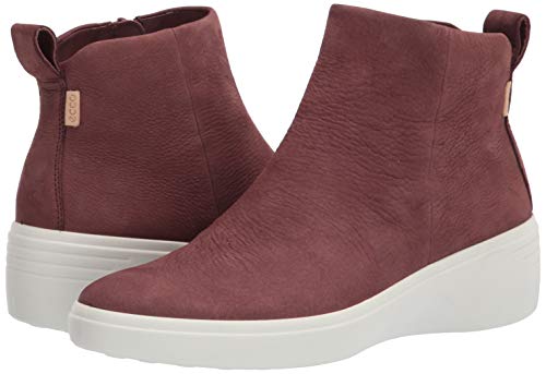 ECCO Soft 7 Wedge Diffuse, Botas Cortas al Tobillo Mujer, Marrón Chocolate, 39 EU