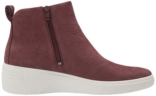 ECCO Soft 7 Wedge Diffuse, Botas Cortas al Tobillo Mujer, Marrón Chocolate, 39 EU