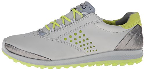 Ecco Womens Golf Biom Hybrid 2 - Zapatos de Golf para Mujer, Color Gris/Amarillo, Talla 41
