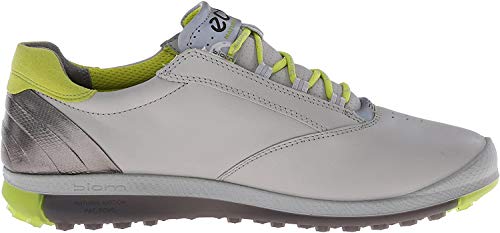 Ecco Womens Golf Biom Hybrid 2 - Zapatos de Golf para Mujer, Color Gris/Amarillo, Talla 41