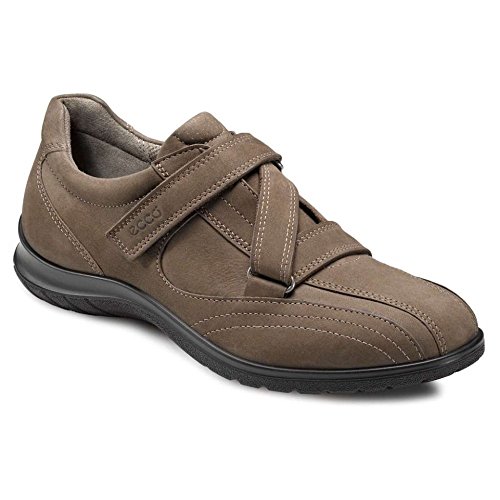 ECCO - Zapatos de cordones para mujer, color gris, talla 42