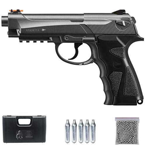 Ecommur Sport 306M CO2 (Full Metal) | Pistola de balines (perdigones: Bolas BB's de Acero) y Aire comprimido Calibre 4.5mm Tipo Beretta 92