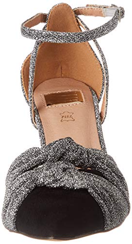 EFERRI Chaumot, Zapato de tacón Mujer, Plata, 39 EU