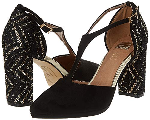 EFERRI Cristina, Zapato de tacón Mujer, Dorado, 39 EU