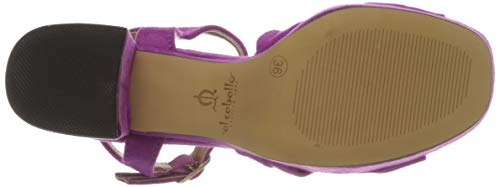 El Caballo Motillejo, Zapato de tacón Mujer, Orquídea, 36 EU