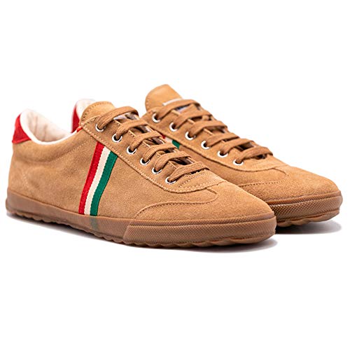 El Ganso Zapatillas Deportivas para Hombre. Match, Berliner y Low-Top. Sneaker Walking Unisex (Match Camel Suede Gum Sole Ribbon, Numeric_42)