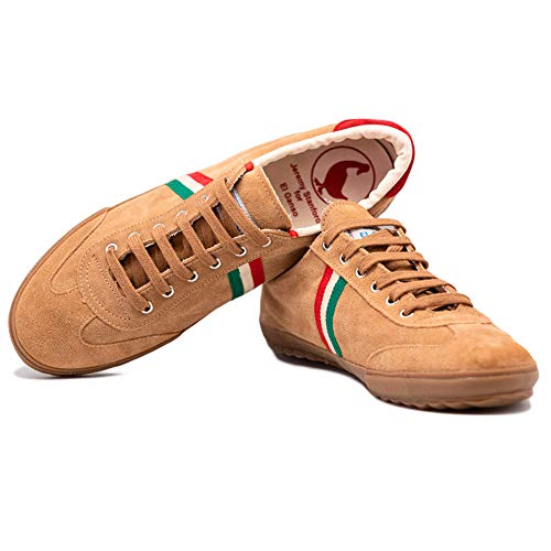 El Ganso Zapatillas Deportivas para Hombre. Match, Berliner y Low-Top. Sneaker Walking Unisex (Match Camel Suede Gum Sole Ribbon, Numeric_42)