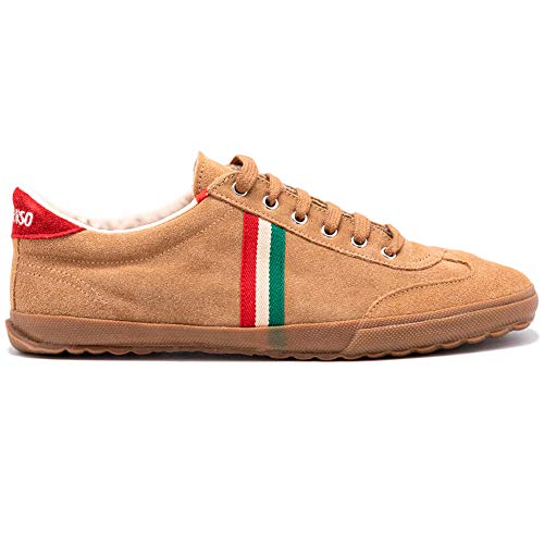 El Ganso Zapatillas Deportivas para Hombre. Match, Berliner y Low-Top. Sneaker Walking Unisex (Match Camel Suede Gum Sole Ribbon, Numeric_42)