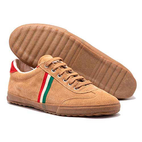 El Ganso Zapatillas Deportivas para Hombre. Match, Berliner y Low-Top. Sneaker Walking Unisex (Match Camel Suede Gum Sole Ribbon, Numeric_42)