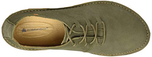 El Naturalista Borago, Zapatos de Cordones Brogue Mujer, Verde (Kaki Kaki), 38 EU