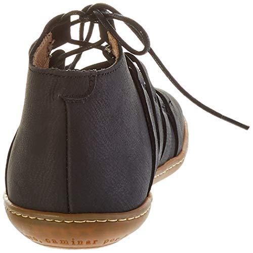 El Naturalista El Viajero, Zapatos de Cordones Brogue Mujer, Negro Black Black, 40 EU