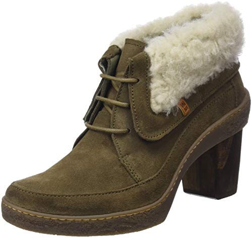 El Naturalista Lichen, Botines Mujer, Verde (Kaki Kaki), 41 EU