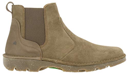 El Naturalista Mujer Botines, señora Botas Chelsea,Botas,Botas de Media caña,Botines,botín,Slip on,Plana,Marrón(),37 EU / 4 UK
