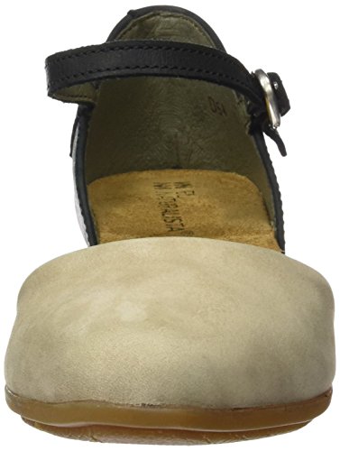 El Naturalista ND54 Pleasant Stella, Sandalia con Pulsera para Mujer, Multicolor (Black/Piedra), 38 EU