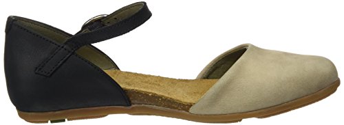 El Naturalista ND54 Pleasant Stella, Sandalia con Pulsera para Mujer, Multicolor (Black/Piedra), 38 EU